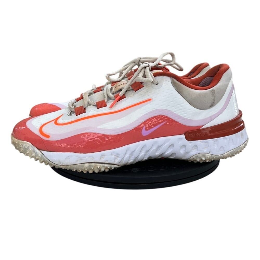 Womens Nike Alpha Huarache Elite 4 Turf FD2746-101 Synthetic Sneaker SZ 12 White